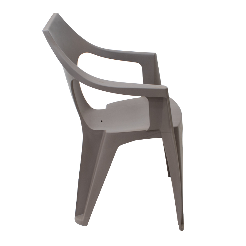 Πολυθρόνα πολυπροπυλενίου Dante χρώμα cappuccino 57x55x79εκ. 5