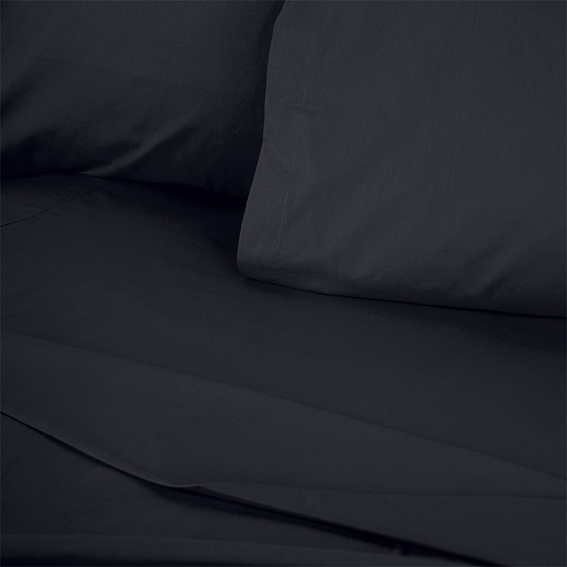 Σεντόνι Tonne Cotton Box Μονό (180x240) χρώμα μαύρο 2