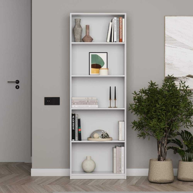 Βιβλιοθήκη χρώμα λευκό 2