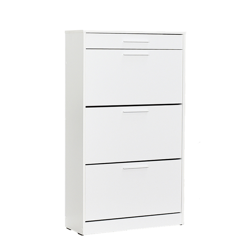 Παπουτσοθήκη Flat Megapap 18 ζεύγων χρώμα λευκό 75x29x128εκ.