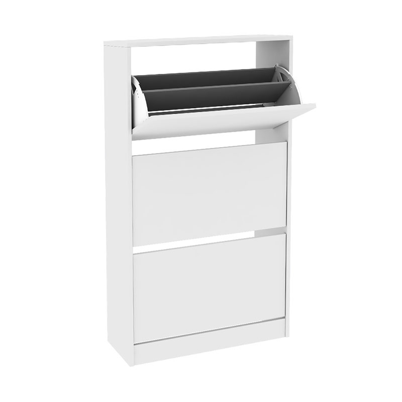 Παπουτσοθήκη 18 ζεύγων χρώμα λευκό