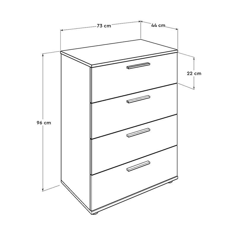 Συρταριέρα χρώμα καρυδί 6