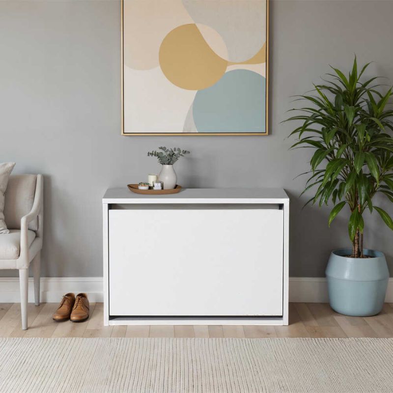 Παπουτσοθήκη 6 ζευγών χρώμα λευκό 3