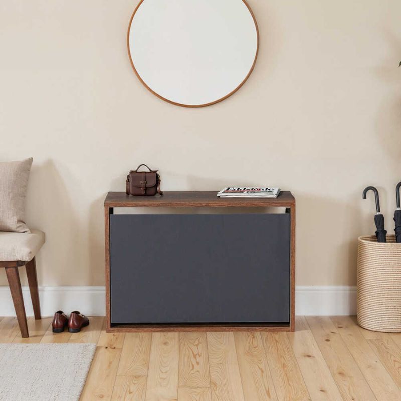 Παπουτσοθήκη 6 ζεύγων χρώμα καρυδί 3