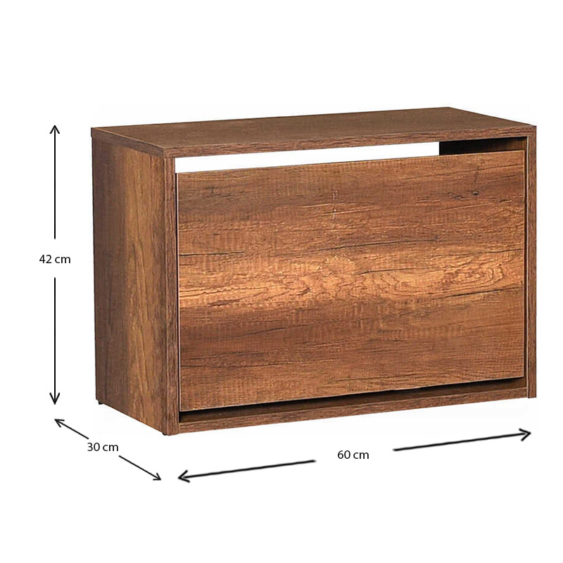 Παπουτσοθήκη 6 ζεύγων χρώμα καρυδί 5