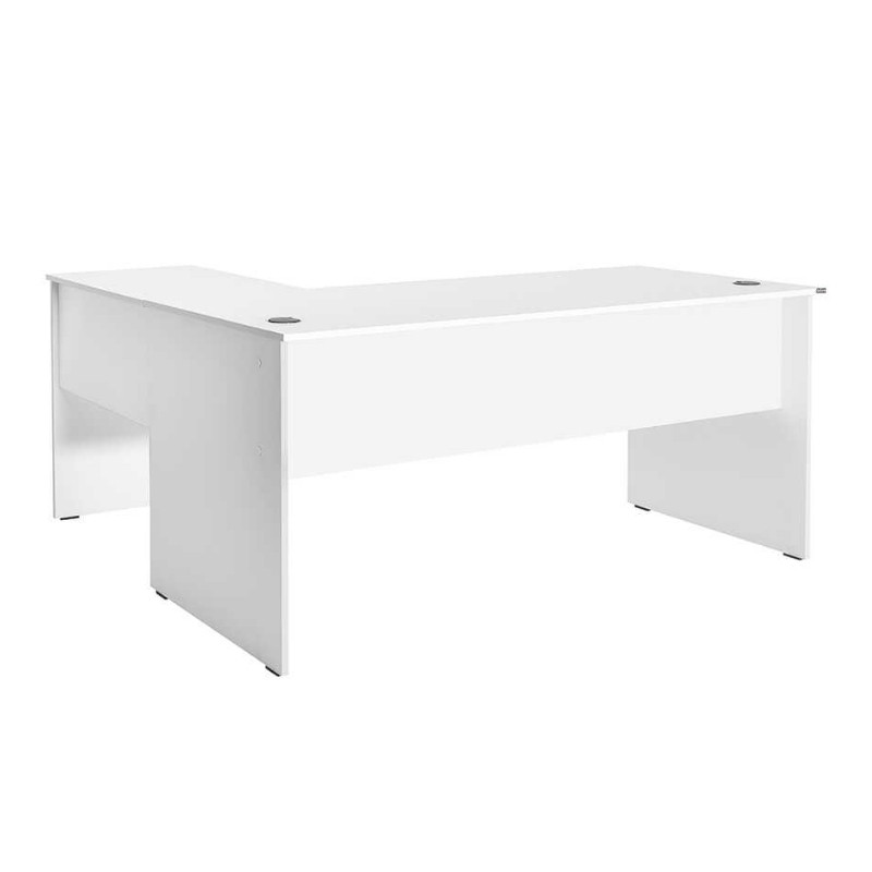 Γραφείο διευθυντικό γωνιακό αναστρέψιμο χρώμα λευκό