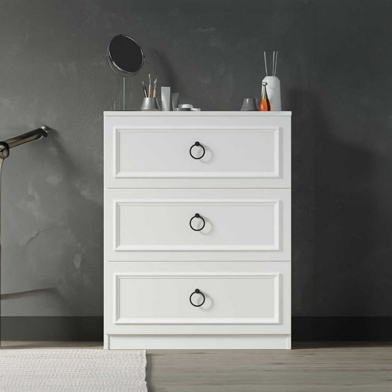 Συρταριέρα χρώμα λευκό 2