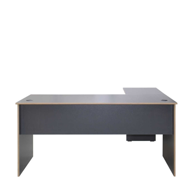 Γραφείο διευθυντικό γωνιακό αναστρέψιμο χρώμα ανθρακί 6