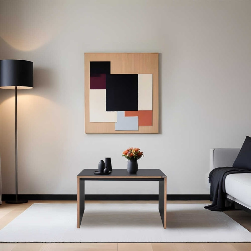 Τραπεζάκι σαλονιού - γραφείου χρώμα ανθρακί 3