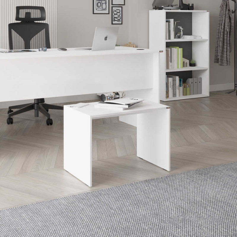 Τραπεζάκι σαλονιού - γραφείου χρώμα λευκό 2