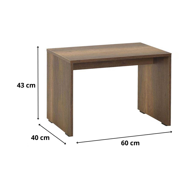Τραπεζάκι σαλονιού - γραφείου χρώμα καρυδί 3