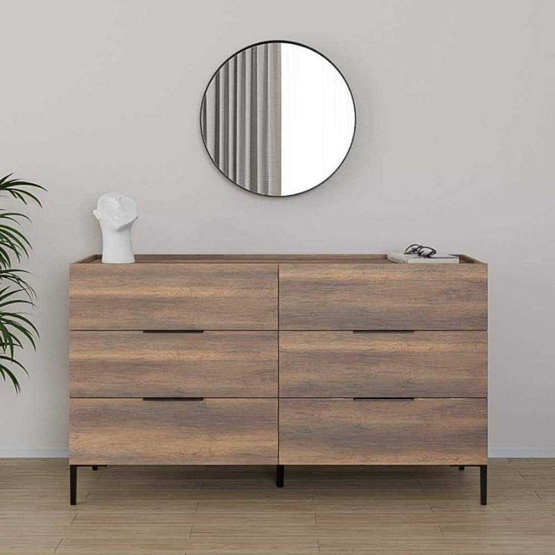 Συρταριέρα χρώμα καρυδί