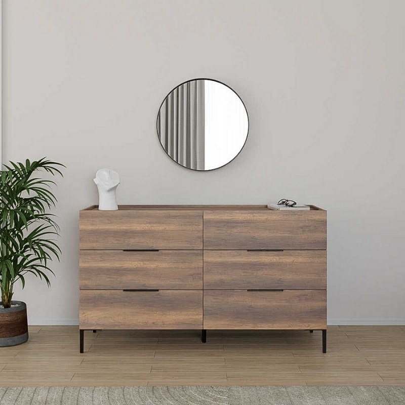 Συρταριέρα χρώμα καρυδί 2