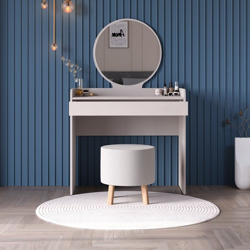 Τουαλέτα με καθρέπτη χρώμα λευκό του πάγου 3