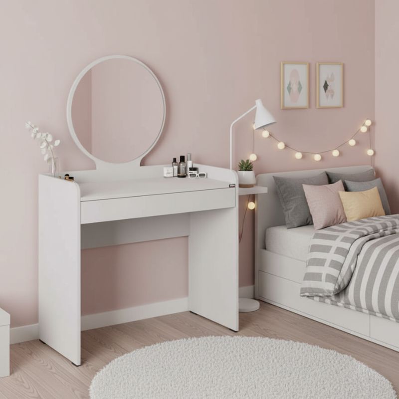 Τουαλέτα με καθρέπτη χρώμα λευκό