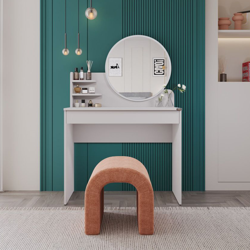 Τουαλέτα με καθρέπτη χρώμα λευκό του πάγου 3