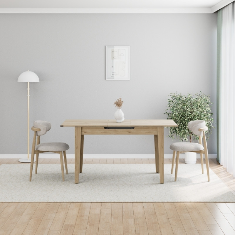 Τραπέζι επεκτεινόμενο χρώμα oak 120/ 4