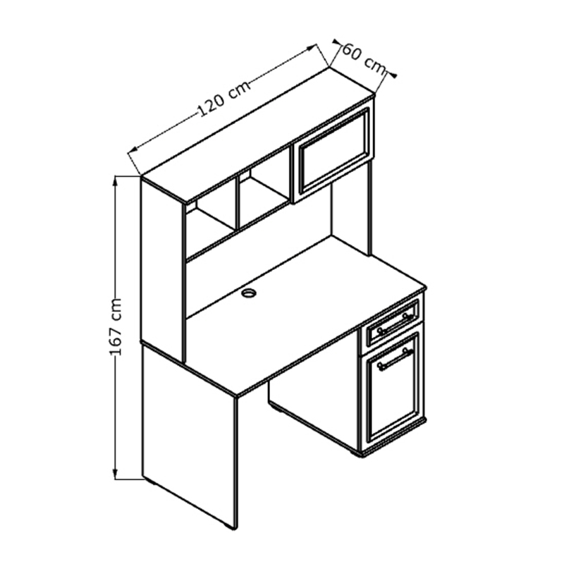 Γραφείο εργασίας χρώμα λευκό 5