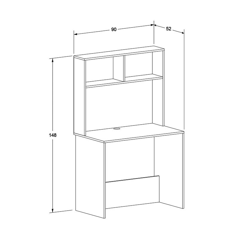 Γραφείο εργασίας χρώμα λευκό 4