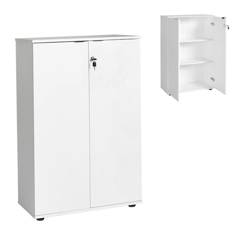 Ντουλάπι γραφείου με κλειδαριά χρώμα λευκό