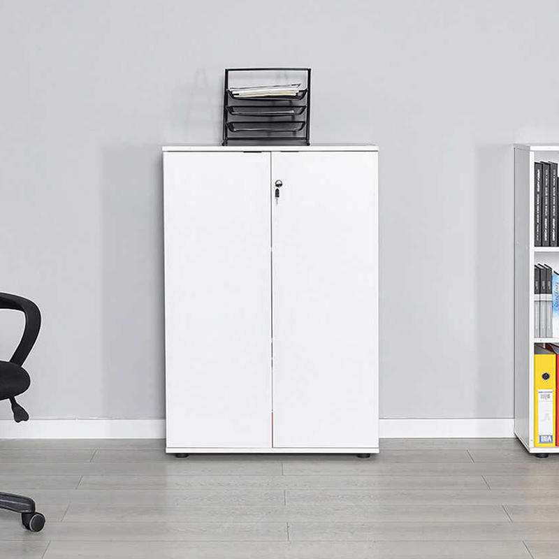 Ντουλάπι γραφείου με κλειδαριά χρώμα λευκό 2