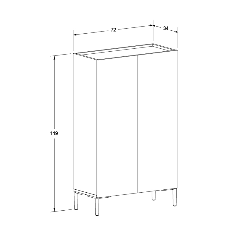 Παπουτσοθήκη - Ντουλάπι χρώμα λευκό 6