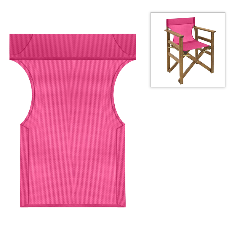 Διάτρητο πανί επαγγελματικό για πολυθρόνα σκηνοθέτη χρώματος φούξια Megapap