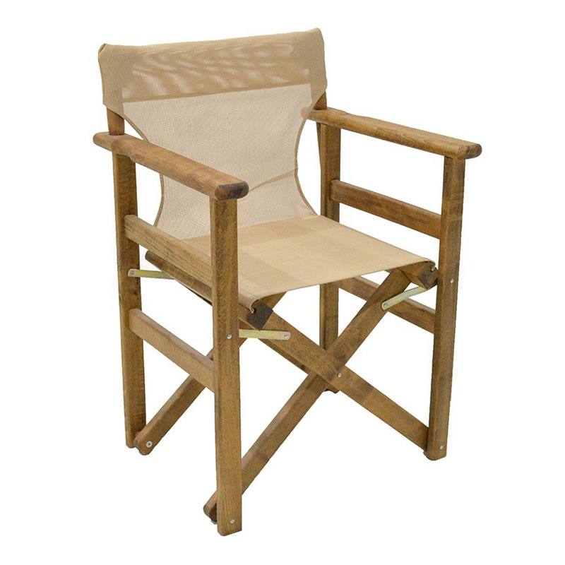 Διάτρητο πανί επαγγελματικό για πολυθρόνα σκηνοθέτη χρώματος φραπέ Megapap 2