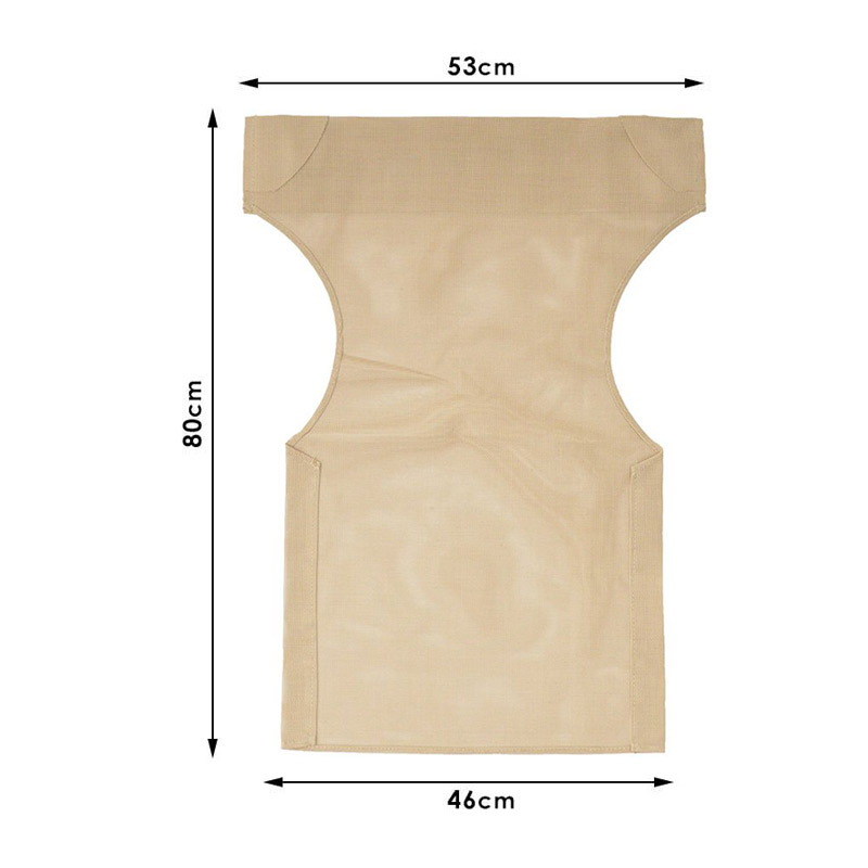 Διάτρητο πανί επαγγελματικό για πολυθρόνα σκηνοθέτη χρώματος φραπέ Megapap 3