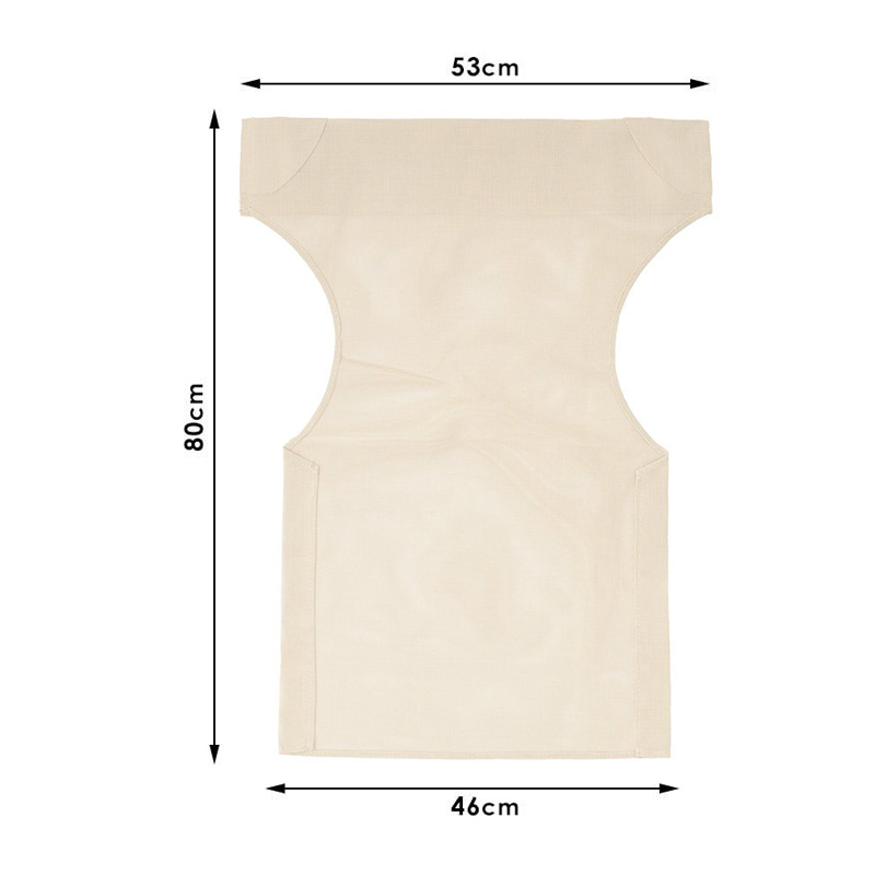 Διάτρητο πανί επαγγελματικό για πολυθρόνα σκηνοθέτη χρώματος εκρού Megapap 3