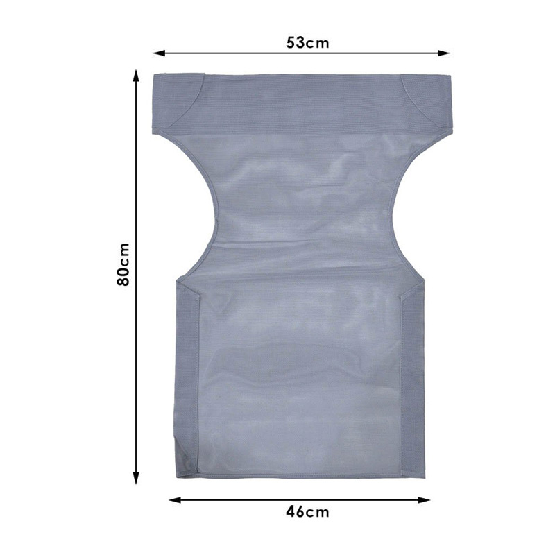 Διάτρητο πανί επαγγελματικό για πολυθρόνα σκηνοθέτη χρώματος ανθρακί Megapap 3