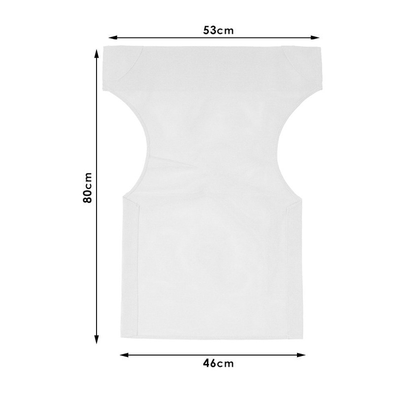 Διάτρητο πανί επαγγελματικό για πολυθρόνα σκηνοθέτη χρώματος λευκό Megapap 3