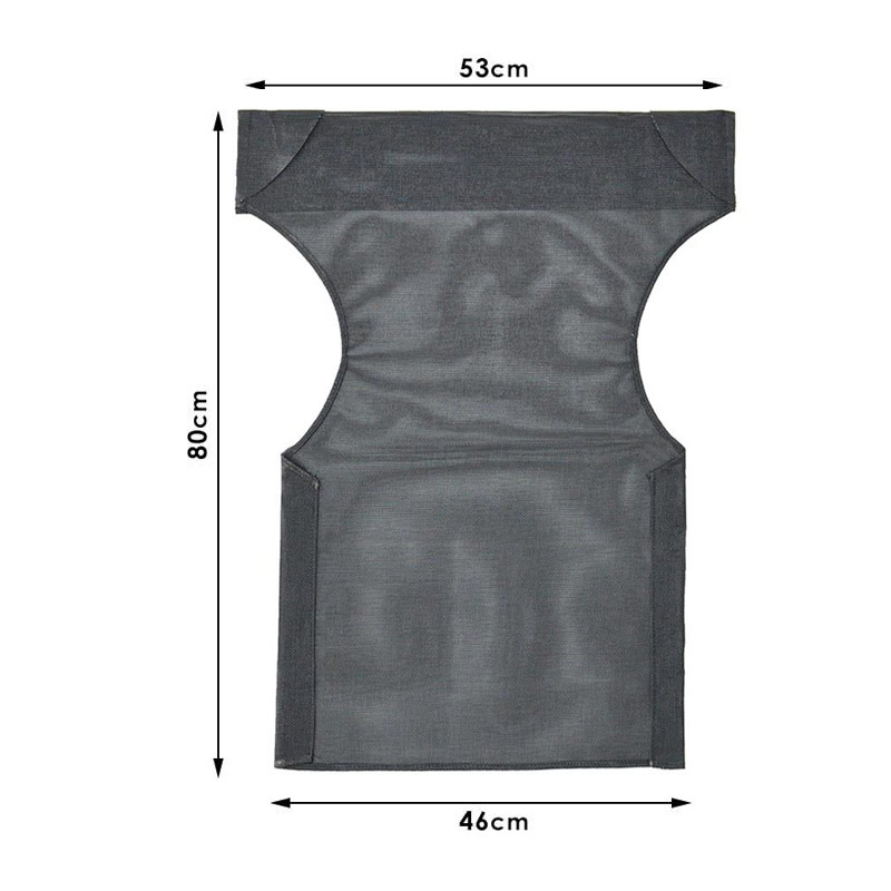 Διάτρητο πανί επαγγελματικό για πολυθρόνα σκηνοθέτη χρώματος μαύρο Megapap 3