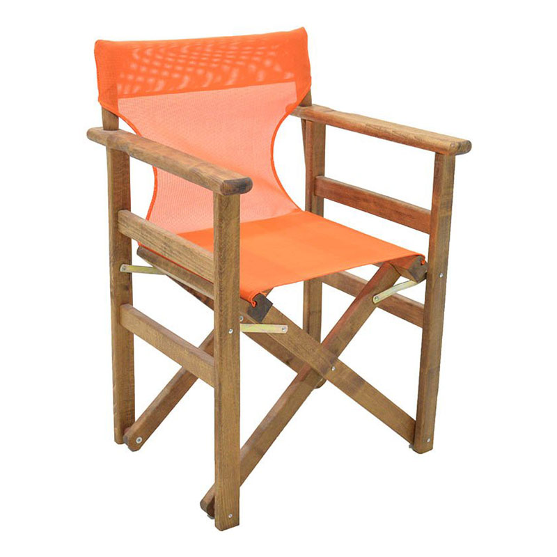 Διάτρητο πανί επαγγελματικό για πολυθρόνα σκηνοθέτη χρώματος πορτοκαλί Megapap 2