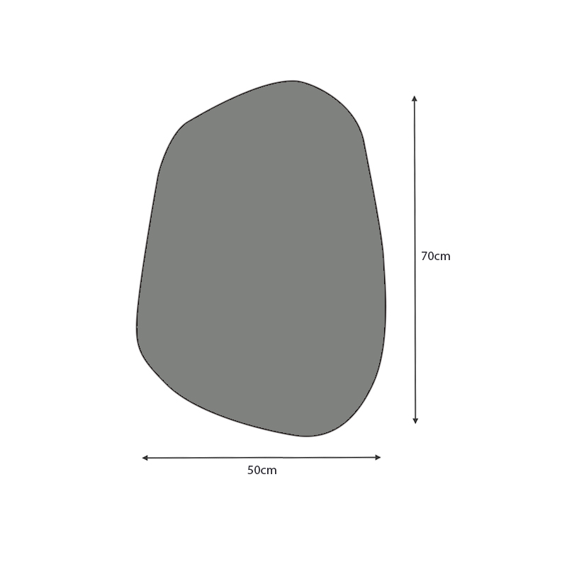 Καθρέπτης τοίχου χρώμα λευκό 3