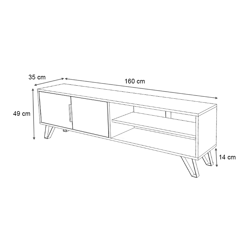 Έπιπλο τηλεόρασης χρώμα λευκό 4