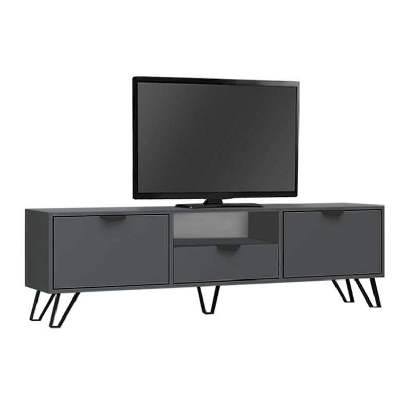 Έπιπλο τηλεόρασης χρώμα ανθρακί 3