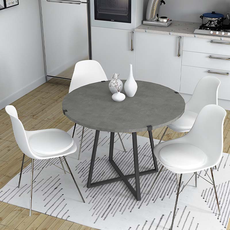 Τραπέζι χρώμα γκρι σκυροδέματος 2