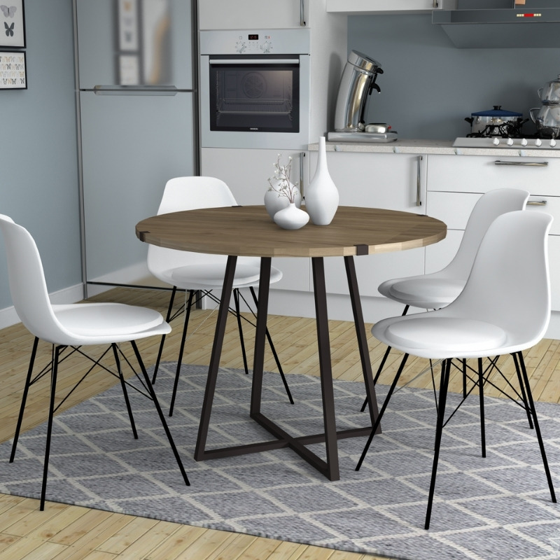 Τραπέζι χρώμα καρυδί - ανθρακί