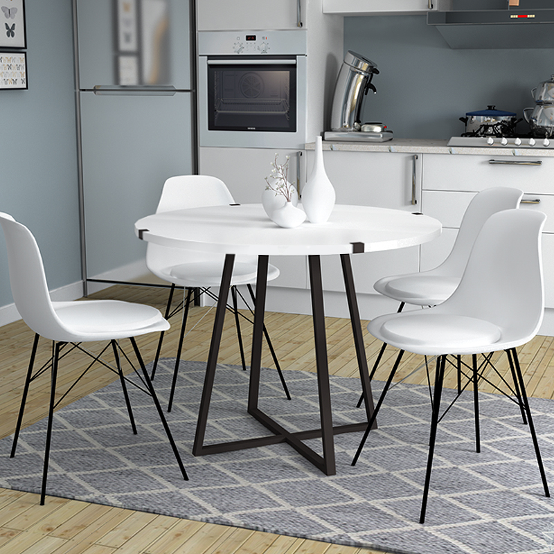 Τραπέζι χρώμα λευκό - ανθρακί