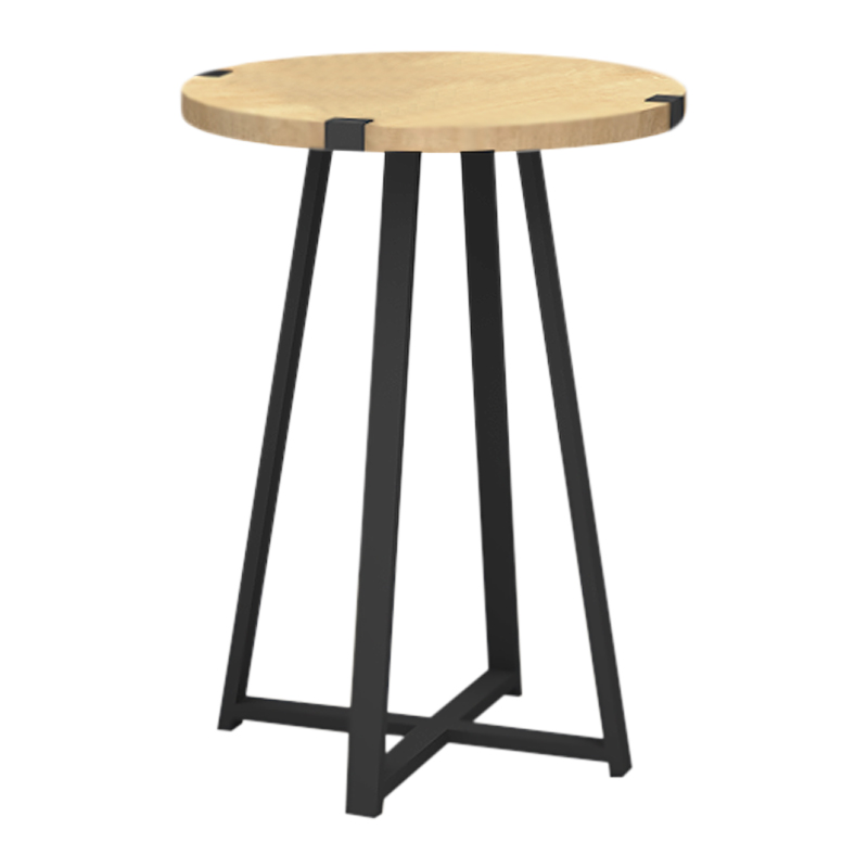 Τραπεζάκι βοηθητικό χρώμα φυσικό οξιάς - ανθρακί 3