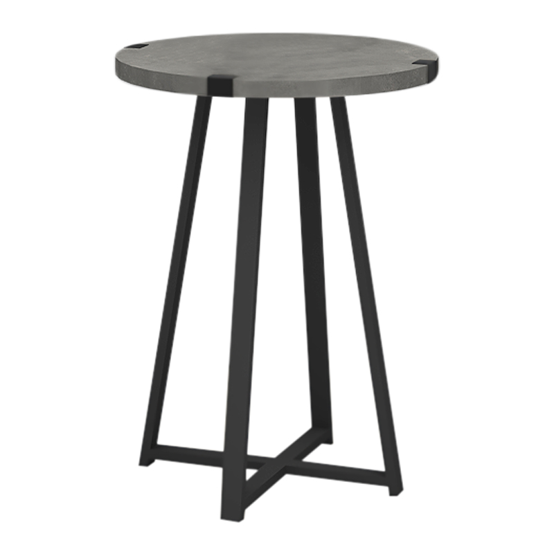 Τραπεζάκι βοηθητικό χρώμα γκρι σκυροδέματος 3