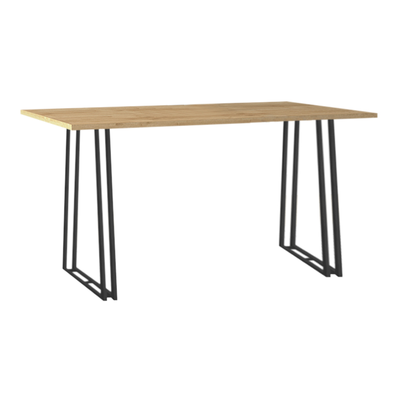 Τραπέζι χρώμα φυσικό οξιάς - ανθρακί 3