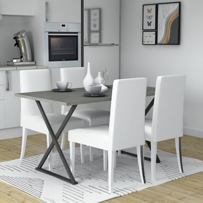 Τραπέζι χρώμα γκρι σκυροδέματος 2