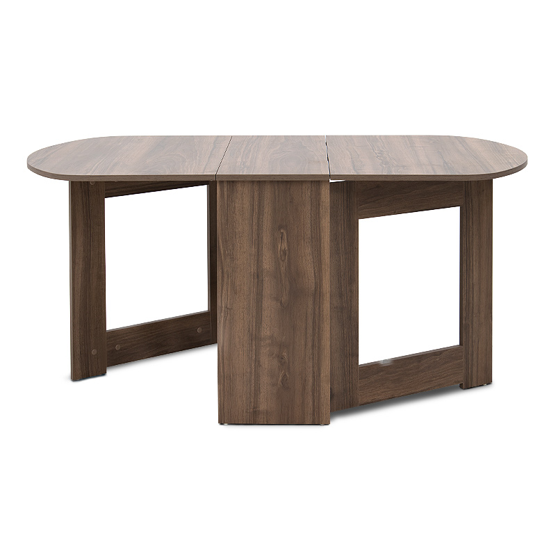 Τραπέζι επεκτεινόμενο χρώμα καρυδί 34(63+63)x80x76εκ. 6