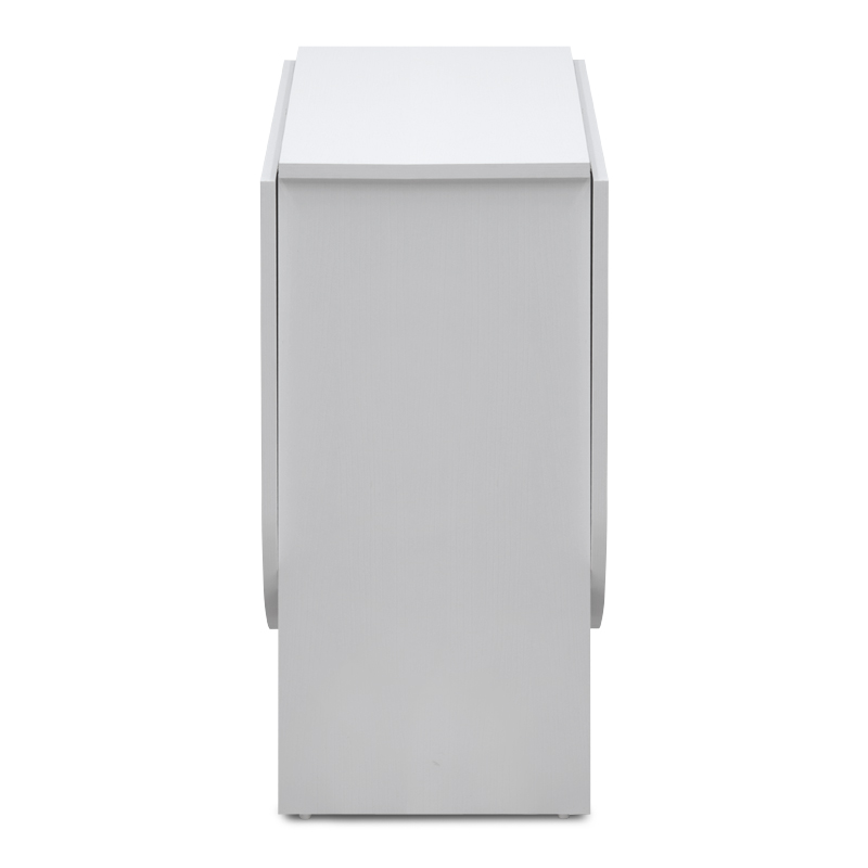 Τραπέζι επεκτεινόμενο χρώμα λευκό 34(63+63)x80x76εκ. 5