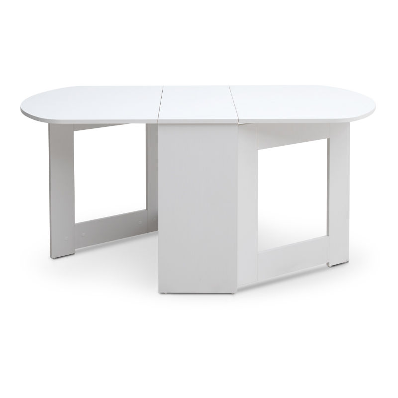 Τραπέζι επεκτεινόμενο χρώμα λευκό 34(63+63)x80x76εκ. 6