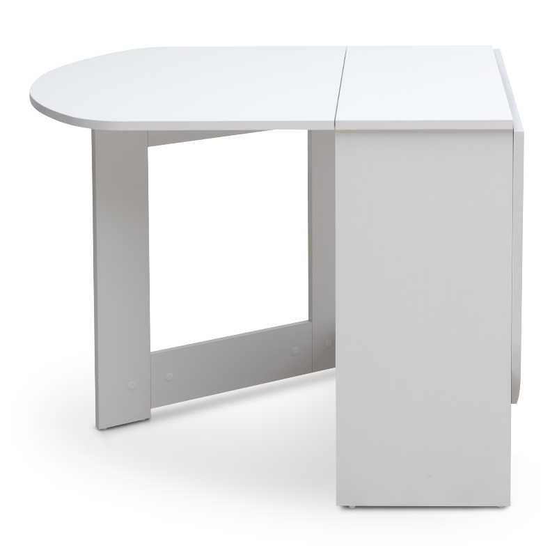 Τραπέζι επεκτεινόμενο χρώμα λευκό 34(63+63)x80x76εκ. 8