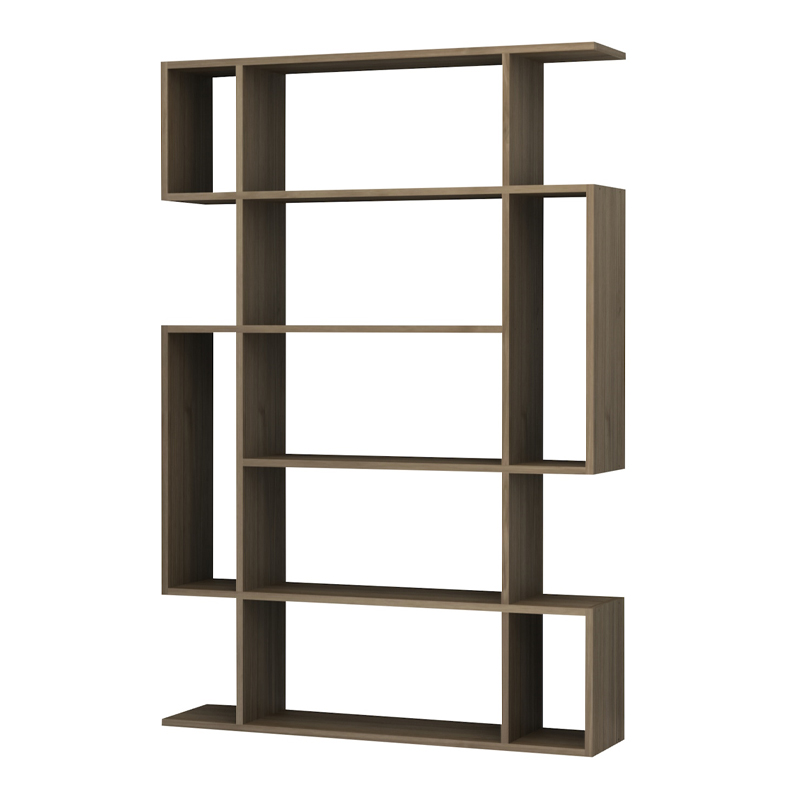 Βιβλιοθήκη χρώμα καρυδί 4