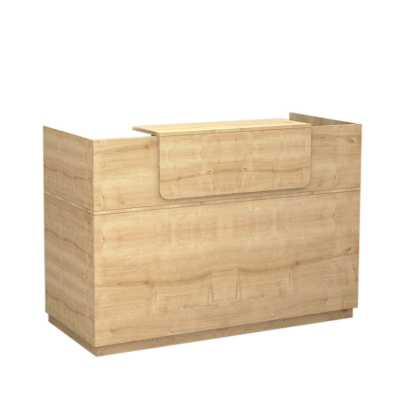 Γραφείο υποδοχής - reception χρώμα φυσικό οξιάς 3